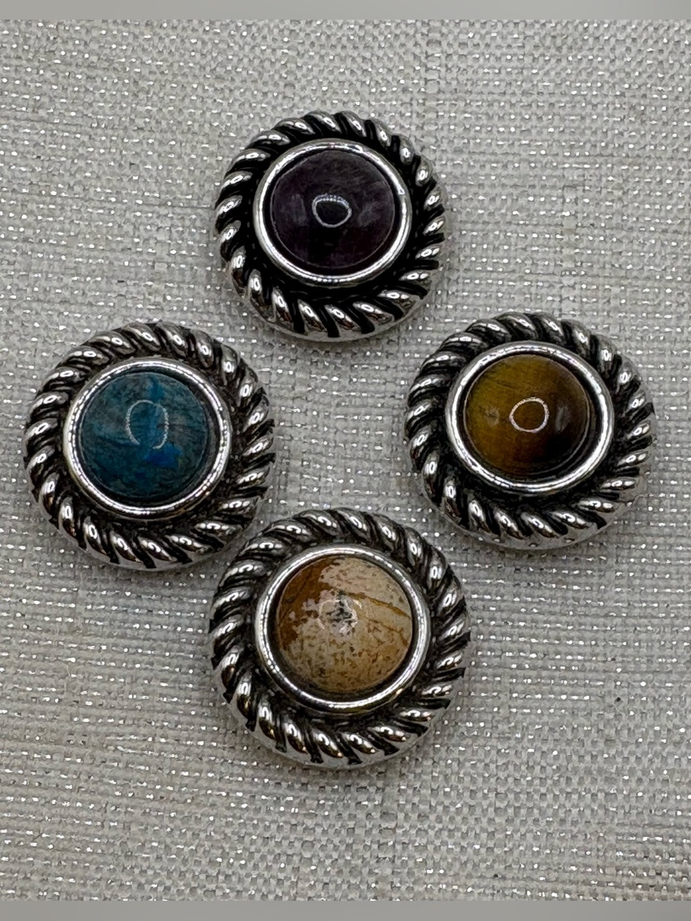 WESTERN FILIGREE - Ginger Snaps & Co. Snap Button Charms Set of 4
